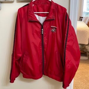 Georgia Bulldogs jacket.  Starter brand nylon windbreaker style jacket